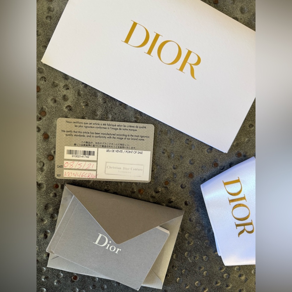 Dior Navy and Cream Saddle Shoulder Bag - Picture 7 of 12